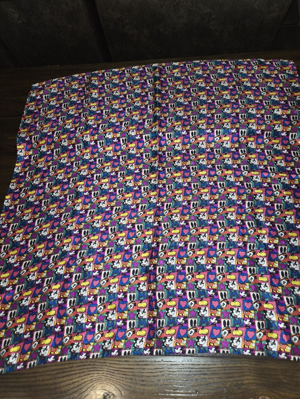 vintage Walt Disney World square scarf, typically measuring approximately 30x31